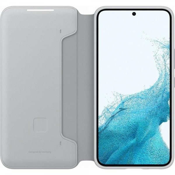 Samsung Original Galaxy S22 Plus Etui Smart LED View Cover Light Gray