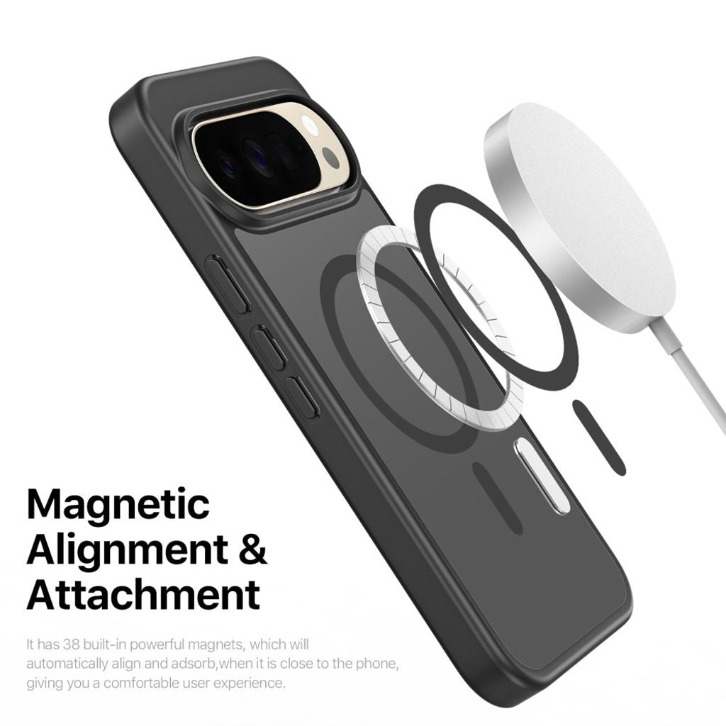 Dux Ducis Google Pixel 9 Pro XL/10 Pro XL/11 Pro XL Deksel Yind Series MagSafe Svart