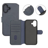 Rvelon iPhone 17 Etui 4 Kortlomme MagSafe Blå