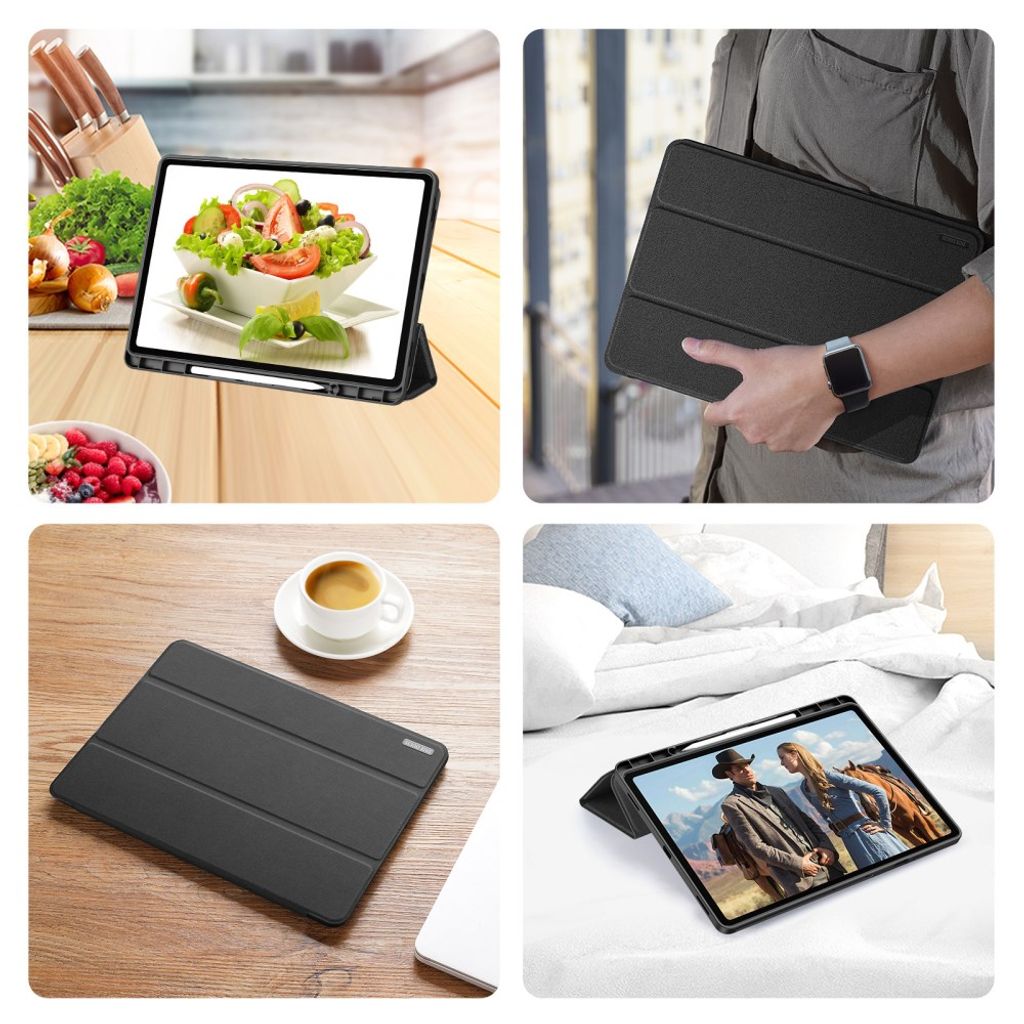 Dux Ducis Samsung Galaxy Tab S12 Plus Etui DOMO Series Svart