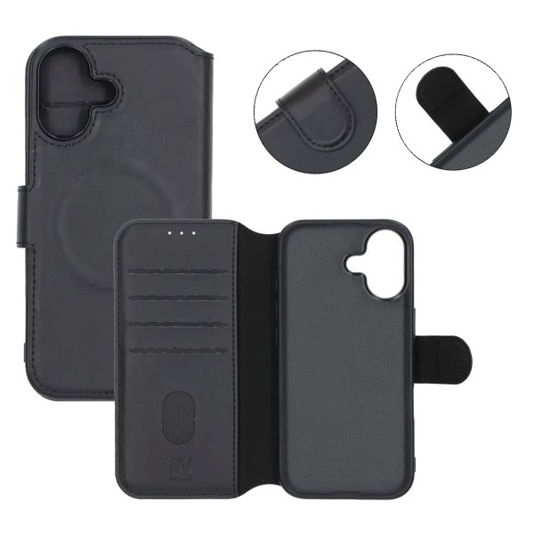 Rvelon iPhone 17 Etui 4 Kortlomme MagSafe Svart