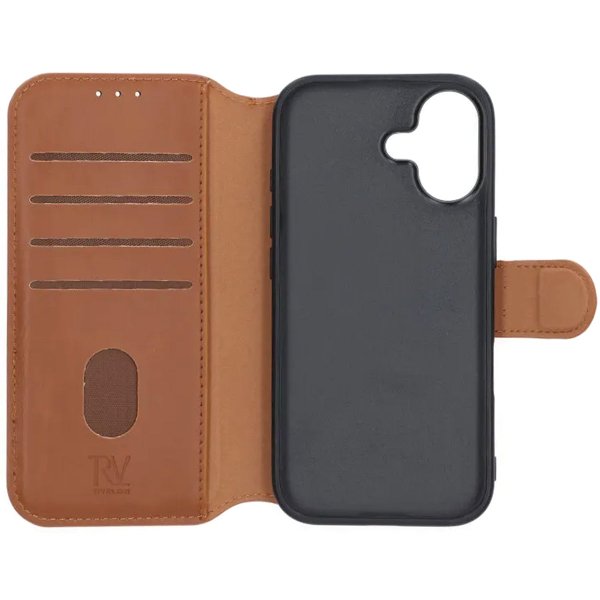 Rvelon iPhone 17 Etui 4 Kortlomme MagSafe Brun