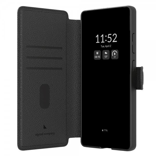 agood company Samsung Galaxy S25 Ultra Etui Sirkulært Lommeboketui Svart