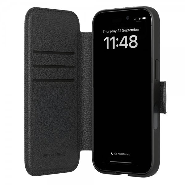 agood company iPhone Air Etui Cirkulært Plånboksfodral Svart