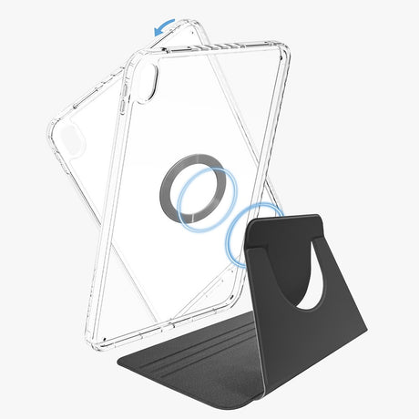 X2O iPad Air 11 (M2/M3/M4) Etui 2in1 Mag Folio 360 Svart