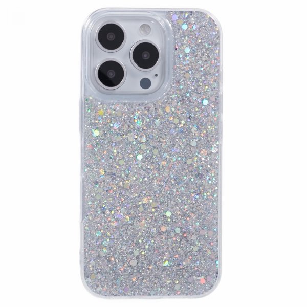 Nordic Covers iPhone 16 Pro Max Deksel Sparkle Series Stardust Silver