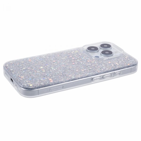 Nordic Covers iPhone 16 Pro Max Deksel Sparkle Series Stardust Silver