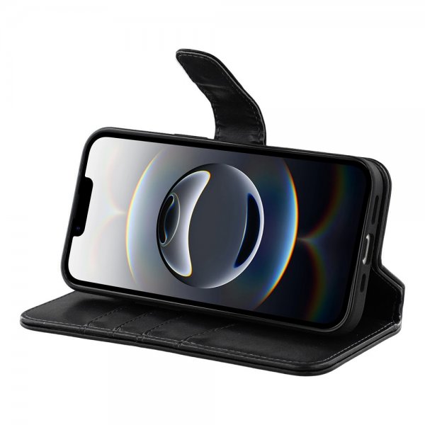 Nordic Covers iPhone 16e/17e Etui Essential Leather Raven Black