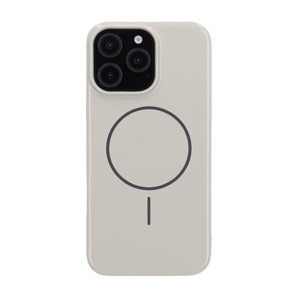 iPhone 16 Pro Max Deksel TPU MagSafe Glatt Hvit