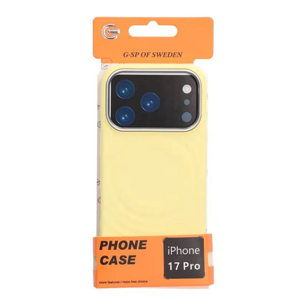 iPhone 17 Pro Deksel Silikon MagSafe Gul