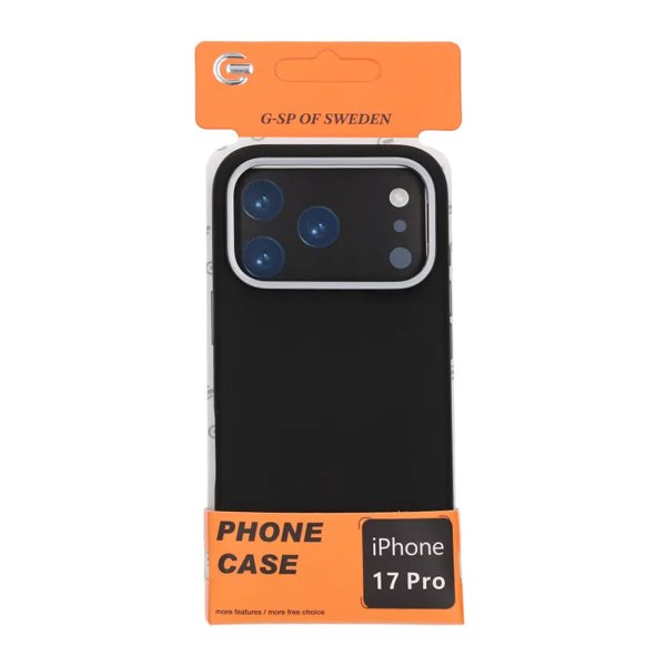 iPhone 17 Pro Deksel Silikon MagSafe Svart