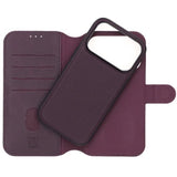 Rvelon iPhone 17 Pro Max Etui 4 Kortlomme Avtakbart deksel Lilla