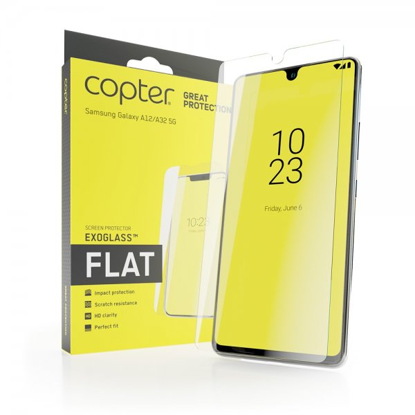 Copter Samsung Galaxy A12/Galaxy A32 5G Skjermbeskytter Exoglass Flat