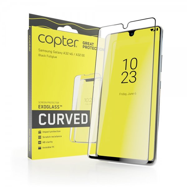 Copter Samsung Galaxy A32 4G Skjermbeskytter Exoglass Curved