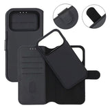 Rvelon iPhone 17 Pro Etui 4 Kortlomme Avtakbart deksel Svart
