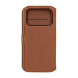 Rvelon iPhone 17 Pro Etui 4 Kortlomme Avtakbart deksel Brun