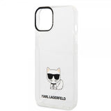 Karl Lagerfeld iPhone 14 Deksel Printed Choupette Transparent