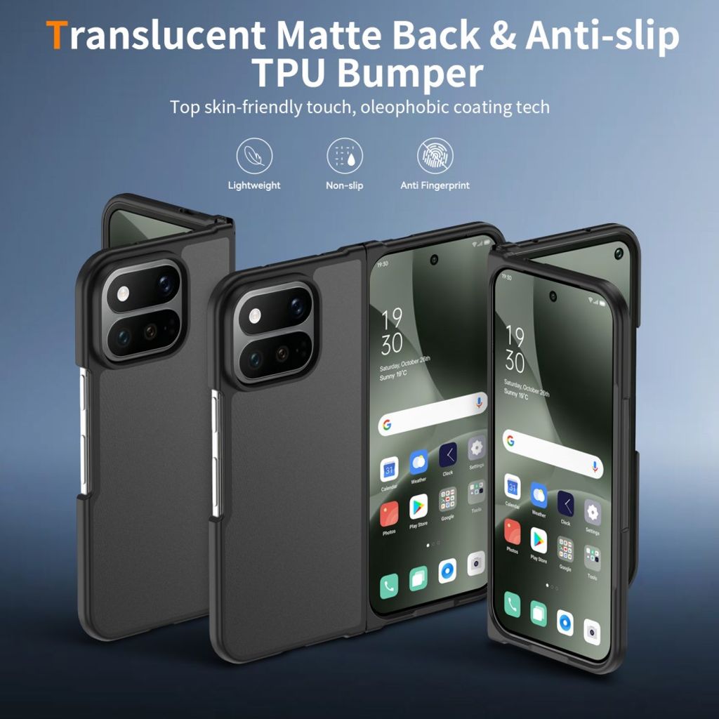 Google Pixel 11 Pro Fold Deksel Frosted Svart