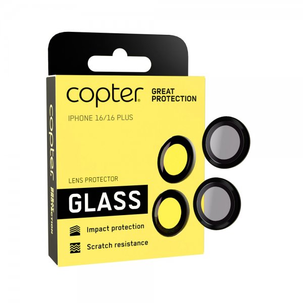 Copter iPhone 16/iPhone 16 Plus Kamerabeskytter Exoglass Lens Protector