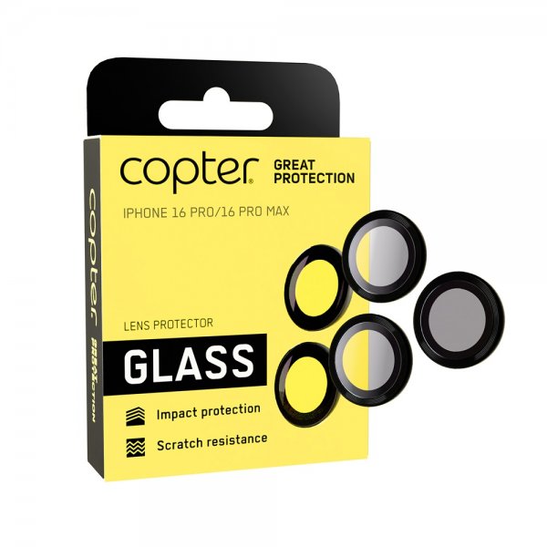 Copter iPhone 16 Pro/iPhone 16 Pro Max Kamerabeskytter Exoglass Lens Protector