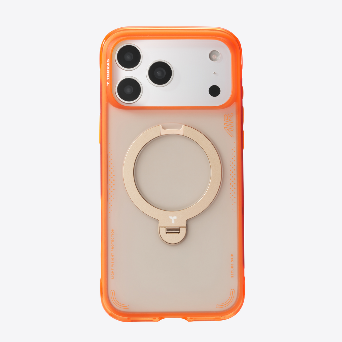 Torras iPhone 17 Pro Deksel Ostand Q3 Air Energy Oransje