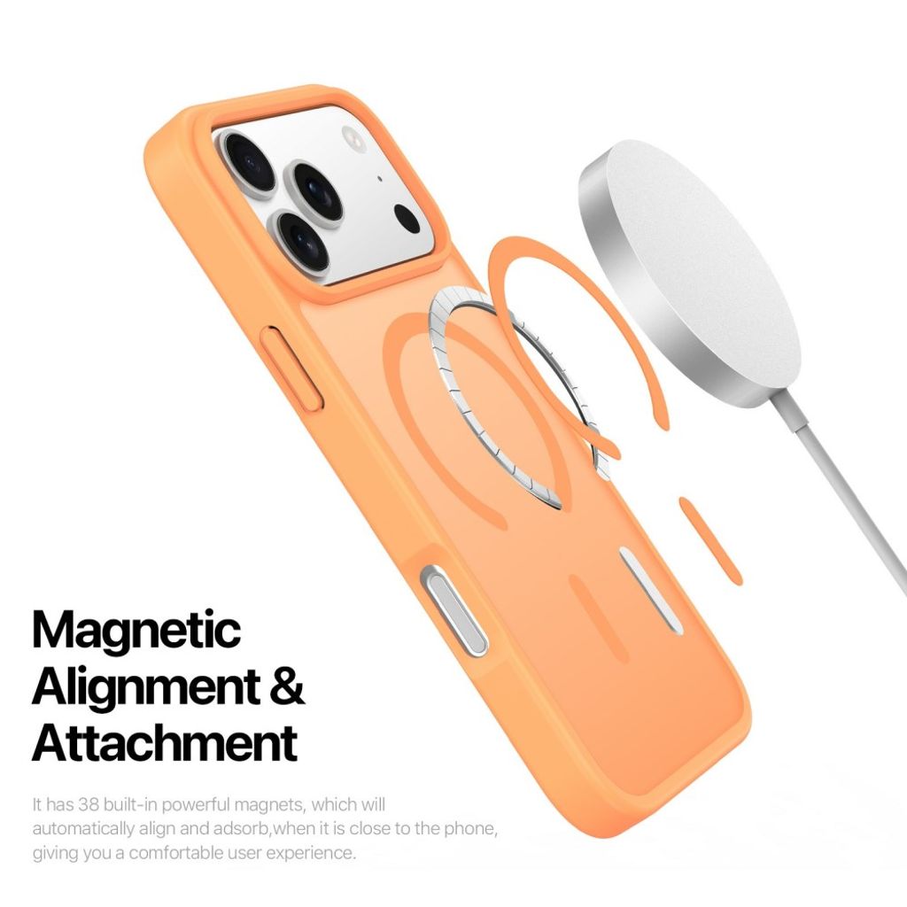 Dux Ducis iPhone 17 Pro Max Deksel Yind Series MagSafe Oransje