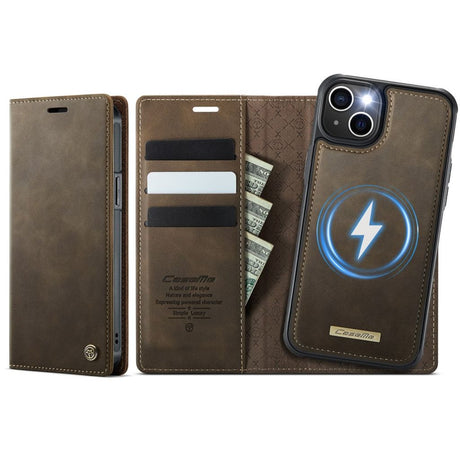 CaseMe iPhone 15 Etui C49 Series Brun