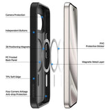 Dux Ducis Google Pixel 9 Pro XL/10 Pro XL/11 Pro XL Deksel Yind Series MagSafe Svart