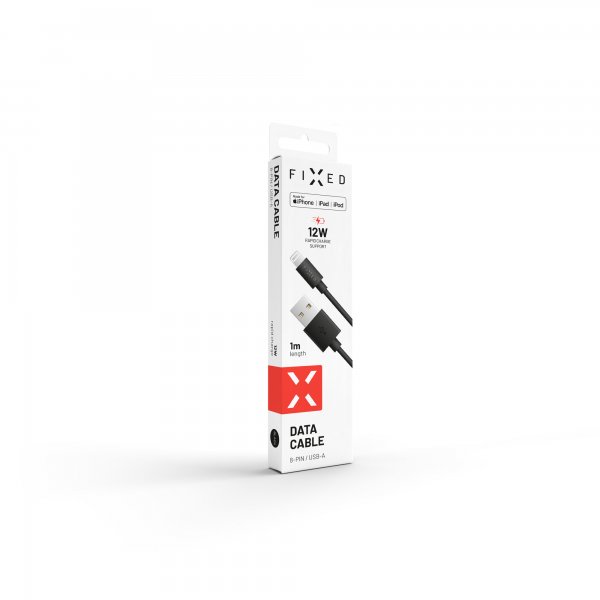 Fixed Kabel USB-A/Lightning 1m Svart