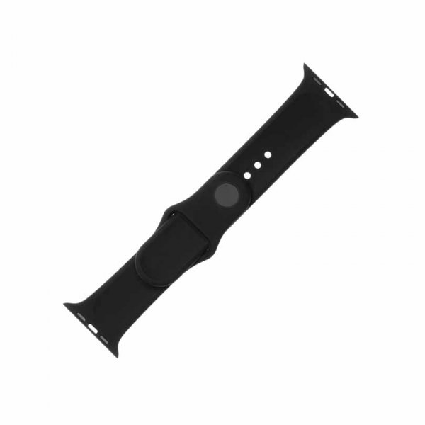 Fixed Apple Watch 44/45/46mm/Apple Watch Ultra Armbånd Silicone Strap Svart
