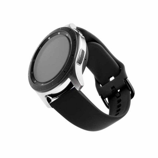 Fixed Samsung Galaxy Watch 20mm Armbånd Silicone Strap Svart