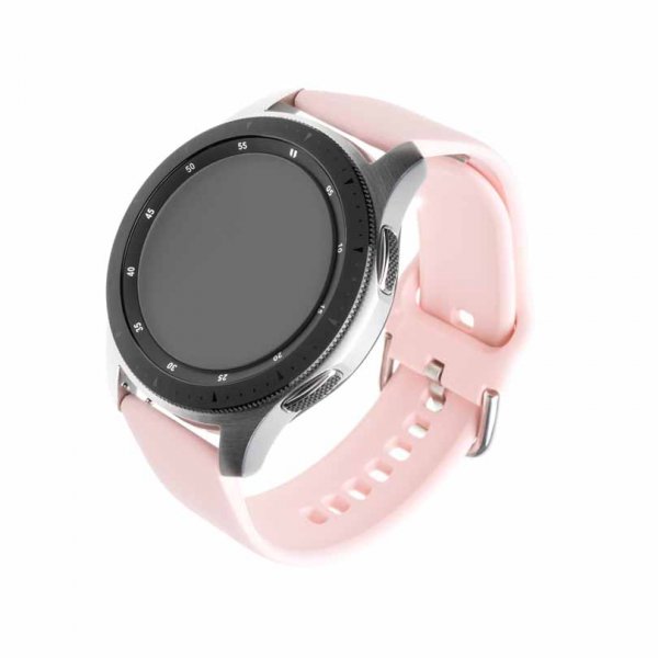 Fixed Samsung Galaxy Watch 20mm Armbånd Silicone Strap Rosa