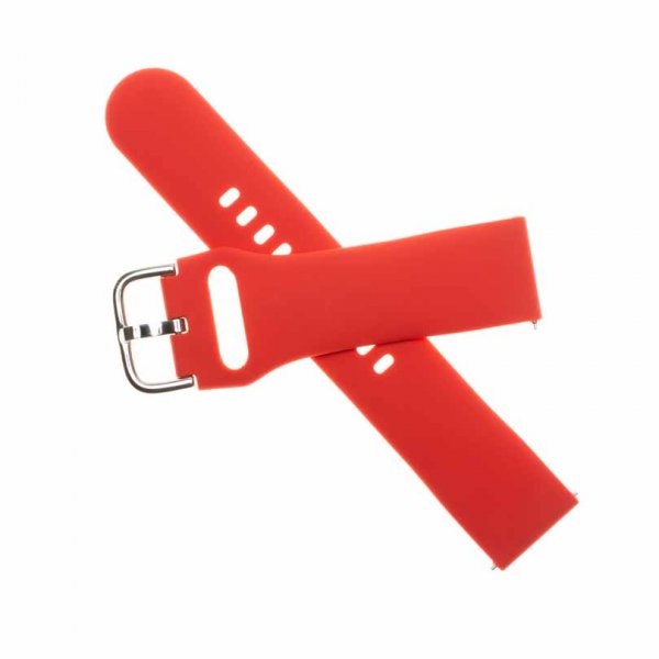Fixed Samsung Galaxy Watch 22mm Armbånd Silicone Strap Rød