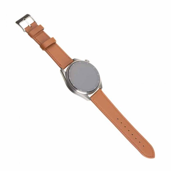 Fixed Samsung Galaxy Watch 22mm Armbånd Leather Strap Brun