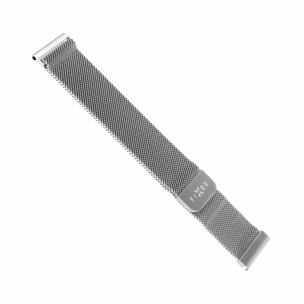 Fixed Samsung Galaxy Watch 20mm Armbånd Mesh Strap Sølv