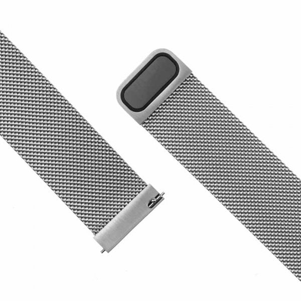Fixed Samsung Galaxy Watch 22mm Armbånd Mesh Strap Sølv