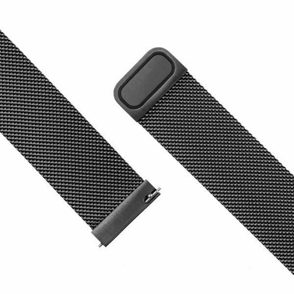 Fixed Samsung Galaxy Watch 22mm Armbånd Mesh Strap Svart