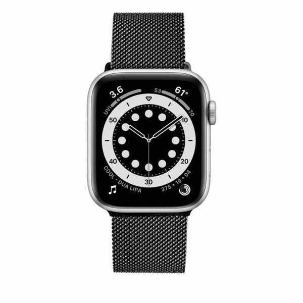 Fixed Apple Watch 38/40/41/42mm Armbånd Mesh Strap Svart