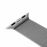 Fixed Apple Watch 38/40/41/42mm Armbånd Mesh Strap Sølv