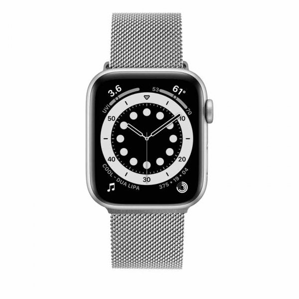 Fixed Apple Watch 38/40/41/42mm Armbånd Mesh Strap Sølv