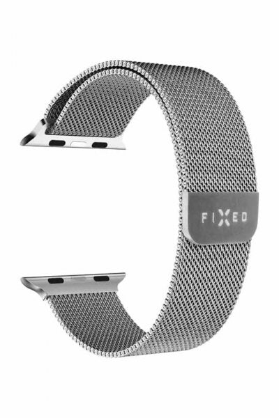 Fixed Apple Watch 38/40/41/42mm Armbånd Mesh Strap Sølv