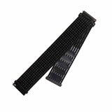 Fixed Samsung Galaxy Watch 20mm Armbånd Nylon Strap Reflective Svart
