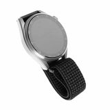 Fixed Samsung Galaxy Watch 22mm Armbånd Nylon Strap Reflective Svart