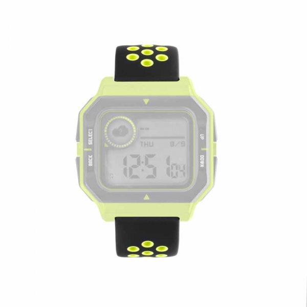 Fixed Samsung Galaxy Watch 22mm Armbånd Sport Silicone Strap Black Lime