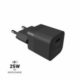 Fixed Lader Mini PD Travel Charger USB-C 25W Svart