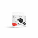 Fixed Lader med Kabel Mini PD Travel Charger Kit USB-C/Lightning 20W Svart