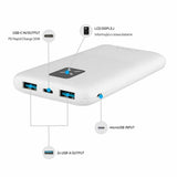 Fixed Powerbank Zen 10 20W 10 000 mAh USB-C 2xUSB-A Hvit