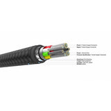 Fixed Kabel METAL Series USB-C/Lightning 0.5m Svart