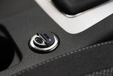Fixed Mobillader til bil med USB-C Kabel 1.2m 2xUSB-C 30W Svart