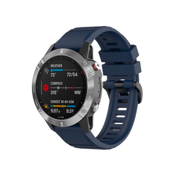 Fixed Garmin QuickFit 26mm Armbånd Silicone Strap Blå
